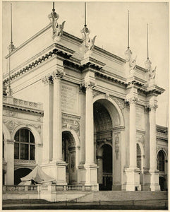 1893 Chicago Worlds Fair Portal Manufactures Building ORIGINAL HISTORIC FAI4