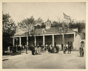 1893 Print Chicago Worlds Fair Virginia Building Mount Vernon George FAI4