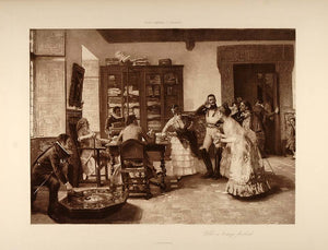 1896 Spanish Notary Bride Groom Jose Jimenez y Aranda - ORIGINAL FAI5