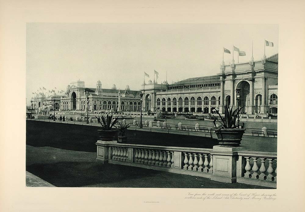1896 Liberal Arts Electricity Bldg. Chicago Worlds Fair - ORIGINAL FAI5