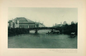 1896 Bridge Canal Buildings Chicago World's Fair 1893 - ORIGINAL FAI5