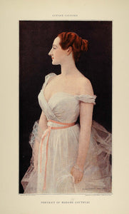 1896 Print Portrait Madame Gautreau Gustave Courtois - ORIGINAL FAI5