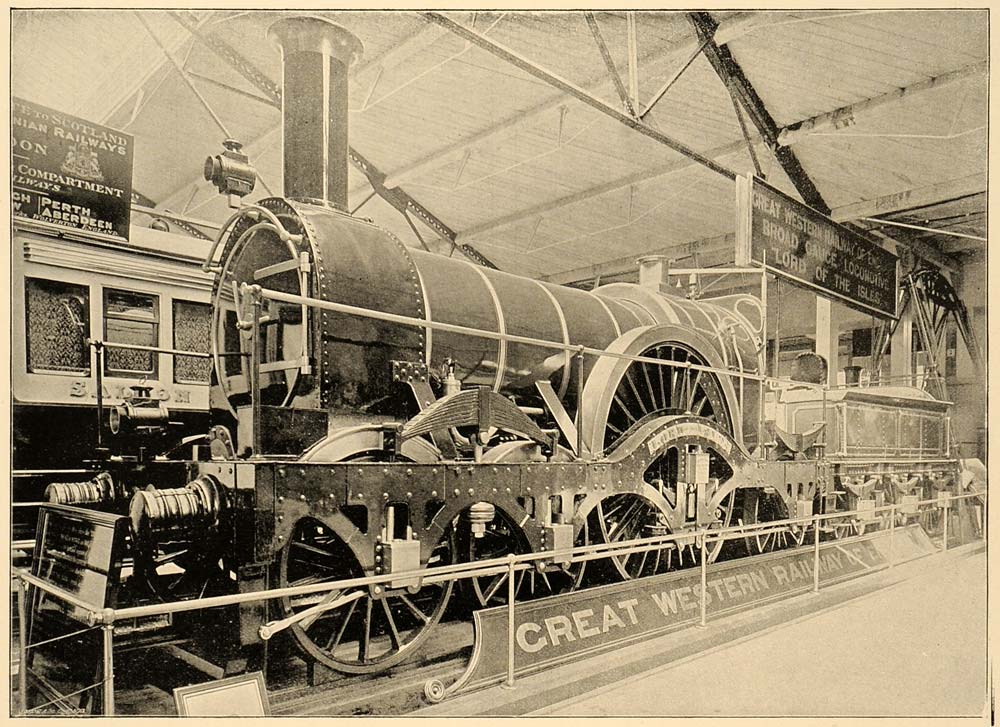 1893 Chicago World's Fair Lord of the Isles Locomotive Train Transportation