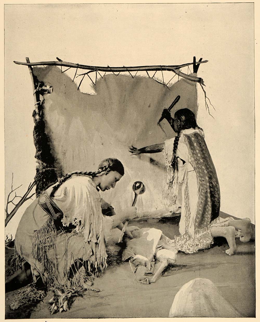 1893 Chicago World's Fair Smithsonian Indian Exhibit - ORIGINAL HISTORIC IMAGE