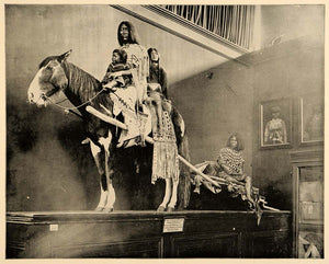 1893 Chicago World's Fair Indian Travois Mother Print ORIGINAL HISTORIC IMAGE