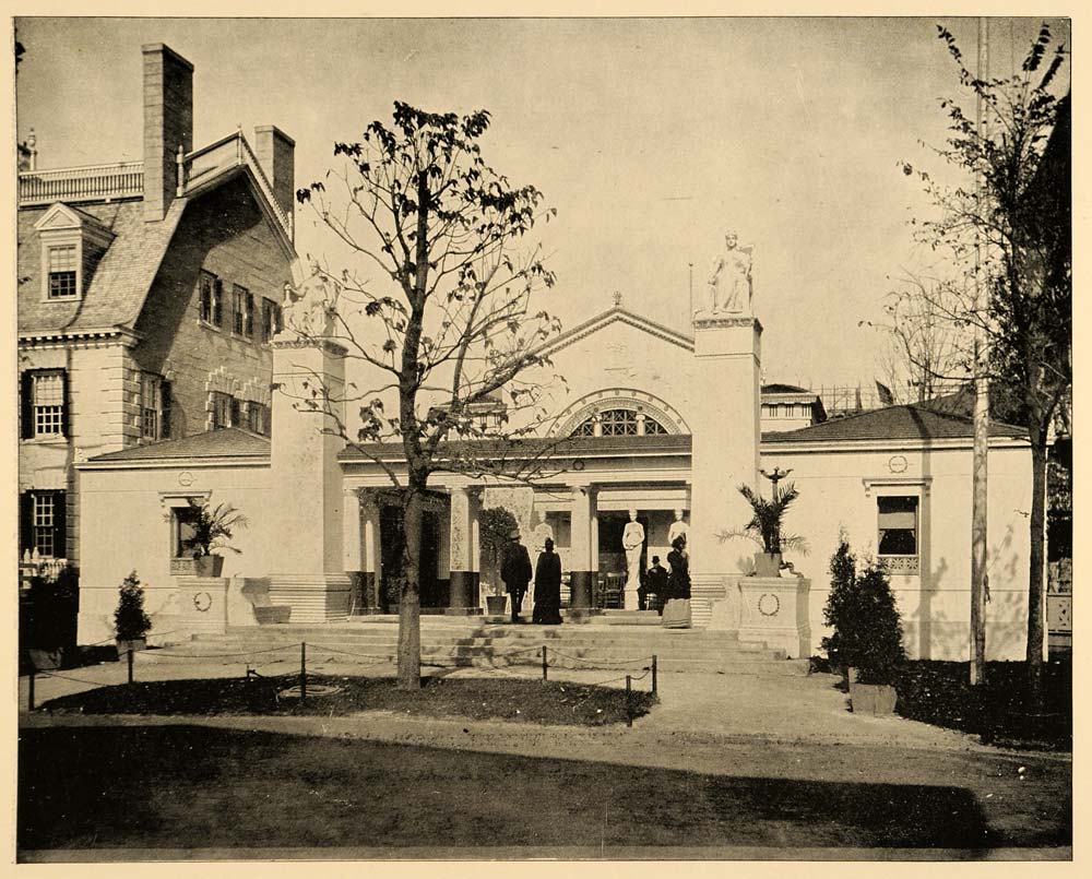 1893 Chicago World's Fair Vermont State Building Print ORIGINAL HISTORIC IMAGE