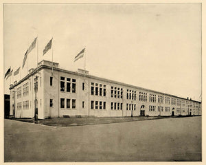 1893 Chicago World's Fair Shoe Leather Building Print ORIGINAL HISTORIC IMAGE