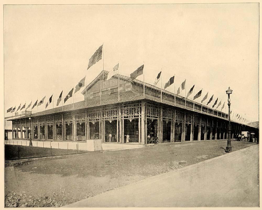 1893 Chicago World's Fair Forestry Building Halligan - ORIGINAL HISTORIC IMAGE