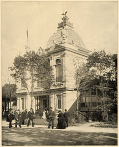 1893 Chicago World's Fair Columbia Building Mora Print ORIGINAL HISTORIC IMAGE