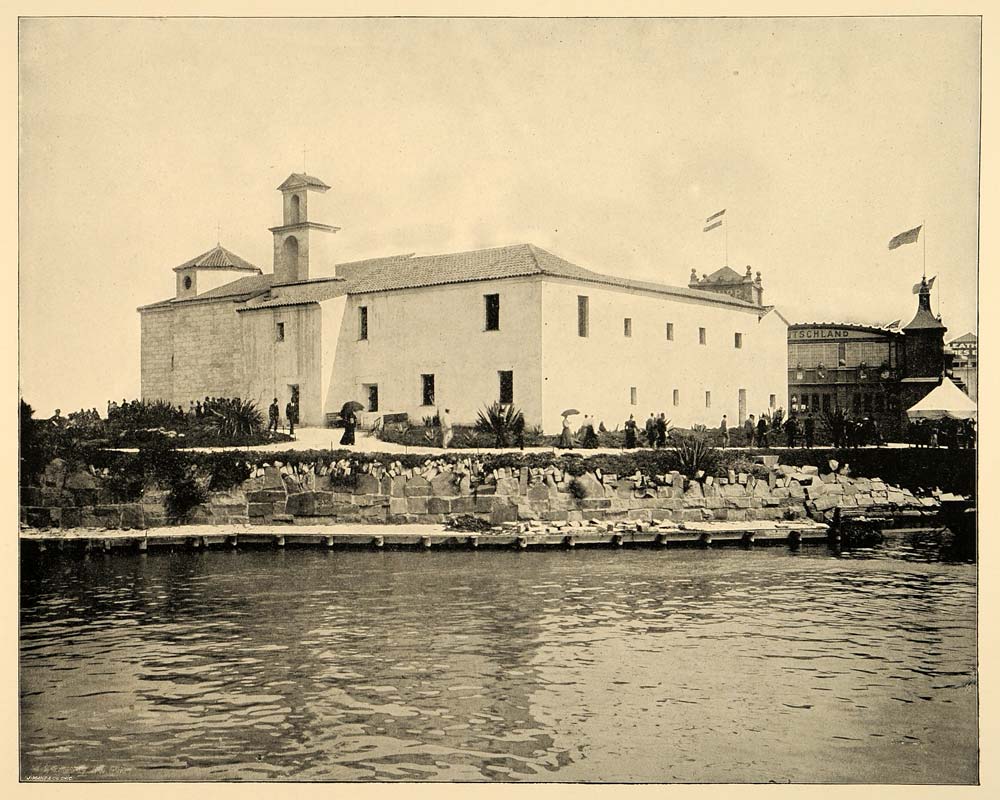 1893 Chicago World's Fair Rabida Convent Museum Print ORIGINAL HISTORIC IMAGE