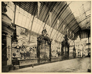 1893 Chicago World's Fair Manufactures Interior Print ORIGINAL HISTORIC IMAGE