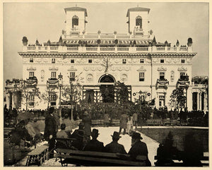 1893 Chicago World's Fair New York State Building Print ORIGINAL HISTORIC IMAGE