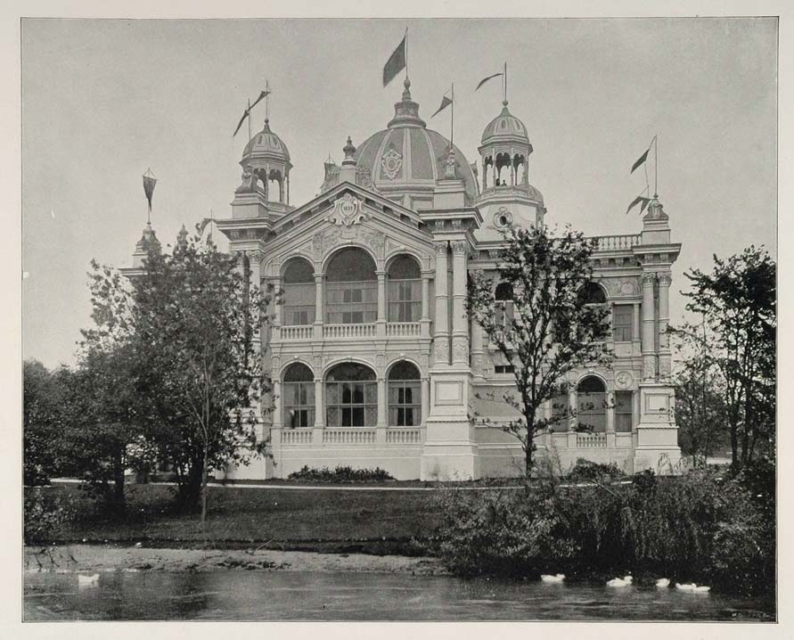 1893 Chicago World's Fair Brazilian Building Brazil - ORIGINAL HISTORIC FAIR3