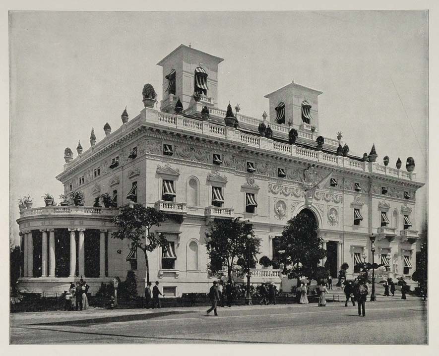 1893 Chicago World's Fair New York Building Photo Print ORIGINAL HISTORIC FAIR3