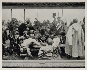 1893 Chicago Worlds Fair Painting Cossack Repine Russia ORIGINAL HISTORIC FAIR3