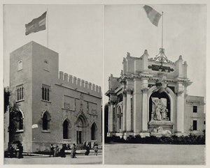 1893 Chicago World's Fair Spain France Buildings Photos ORIGINAL HISTORIC FAIR3