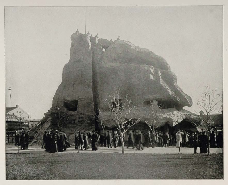 1893 Chicago World's Fair Cliff Dweller Battle Rock Mt. ORIGINAL