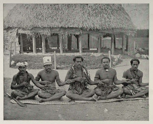 1893 Chicago World's Fair Samoa Kava House Samoans - ORIGINAL HISTORIC FAIR3