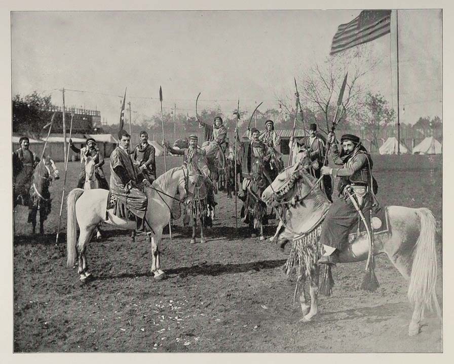 1893 Chicago World's Fair Wild East Show Bedouin Arabs ORIGINAL HISTORIC FAIR3