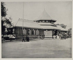 1893 Chicago World's Fair Ceylon Building Court Photo ORIGINAL HISTORIC FAIR3