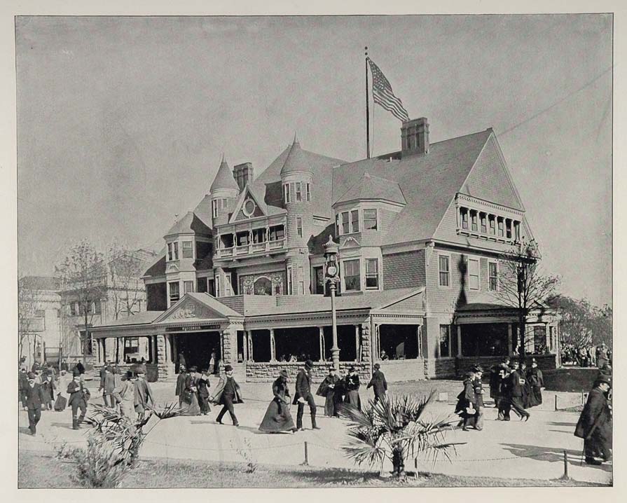 1893 Chicago World's Fair Wisconsin Building Vaters - ORIGINAL HISTORIC FAIR3