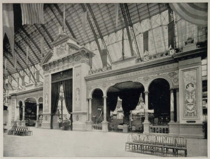 1893 Chicago World's Fair Belgium Portal Facade - ORIGINAL HISTORIC IMAGE FAIR3