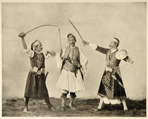 1893 Chicago World's Fair Persian Sword Dancers Print ORIGINAL HISTORIC FAIR3