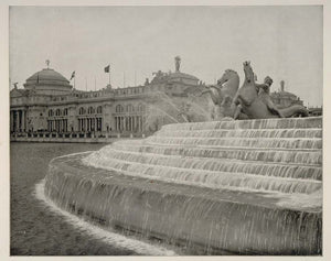 1893 Chicago World's Fair MacMonnies Fountain Cascade ORIGINAL HISTORIC FAIR8