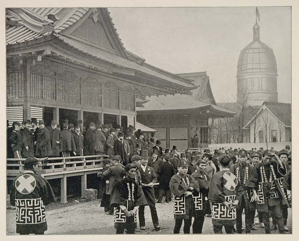 もやページ 1893 Chicago World's Fair Japanese Ho-o-Den Dedication ORIGINAL