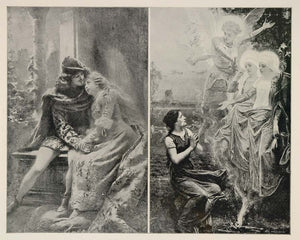 1893 Chicago Worlds Fair Romeo Juliet Joan of Arc Angel ORIGINAL HISTORIC FAIR8