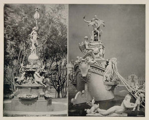 1893 Chicago World's Fair German Fountain MacMonnies - ORIGINAL HISTORIC FAIR8