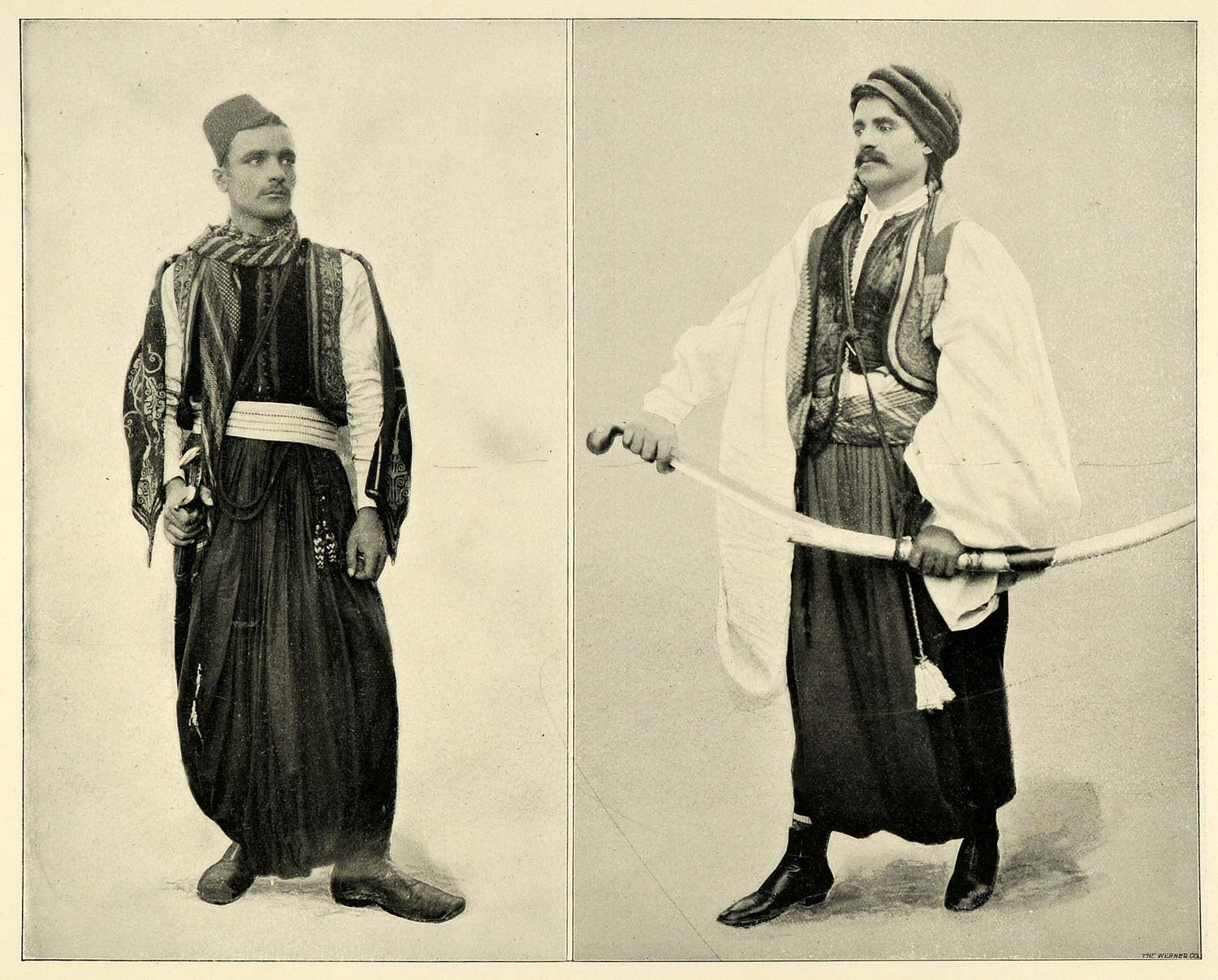 1893 Print Chicago World's Fair Syrian Men Portrait - ORIGINAL HISTORIC FAR1