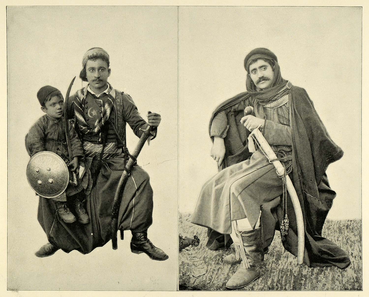 1893 Print Chicago World's Fair Syrian Turks Costume - ORIGINAL HISTORIC FAR1