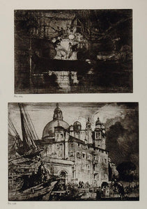 1912 Print Church Santa Maria Fine Art Society Venice Italy Frank Brangwyn FB1