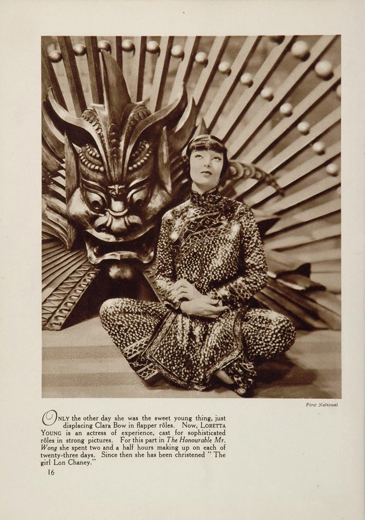 1933 Loretta Young Honorable Mr. Wong Hatchet Man Still - ORIGINAL FILM