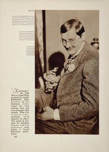 1933 Lionel Barrymore MGM Film Movie Actor Print - ORIGINAL FILM