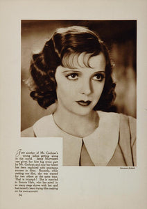 1933 Jessie Matthews Gaumont British Film Actor Print - ORIGINAL FILM