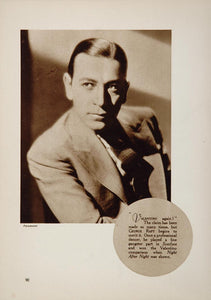 1933 George Raft Paramount Film Movie Actor Print - ORIGINAL FILM