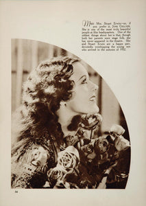 1933 June Collyer Dorothea Heermance Film Actor Print - ORIGINAL FILM