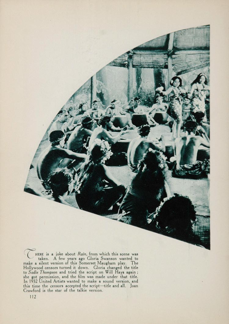 1933 Rain Pago Pago Island United Artists Film Still - ORIGINAL FILM