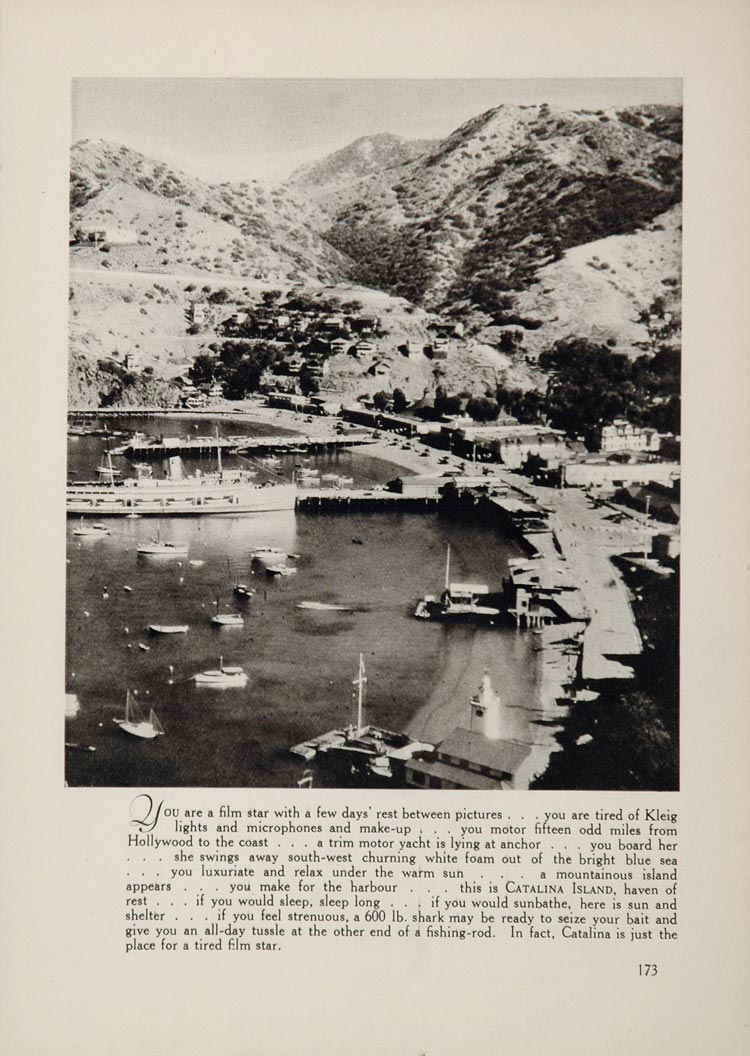 1933 Catalina Island Harbor Boats Beach Pacific SET - ORIGINAL FILM