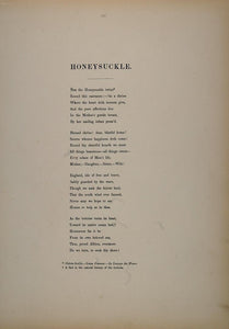 1838 Victorian Women Child Honeysuckle Vine Engraving - ORIGINAL FL1