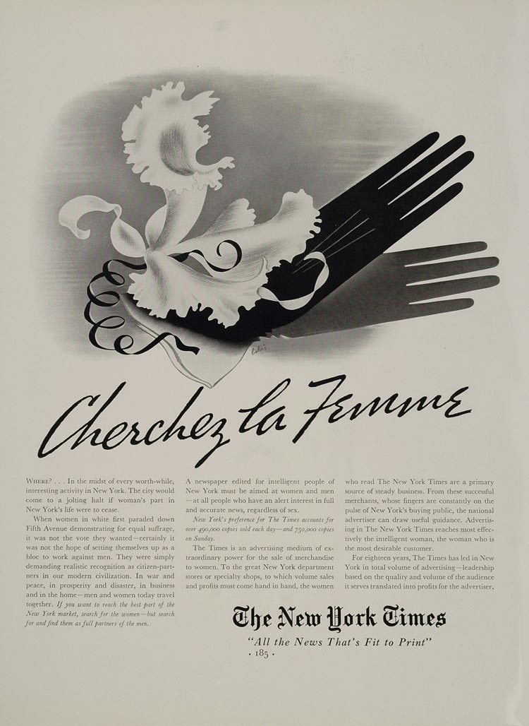 1936 Ad New York Times Newspaper Advertising Women - ORIGINAL ADVERTISING