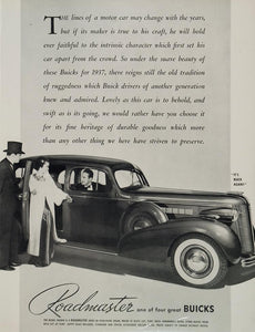 1936 Ad Roadmaster Series 80 Four Door Sedan Buick Car - ORIGINAL ADVERTISING