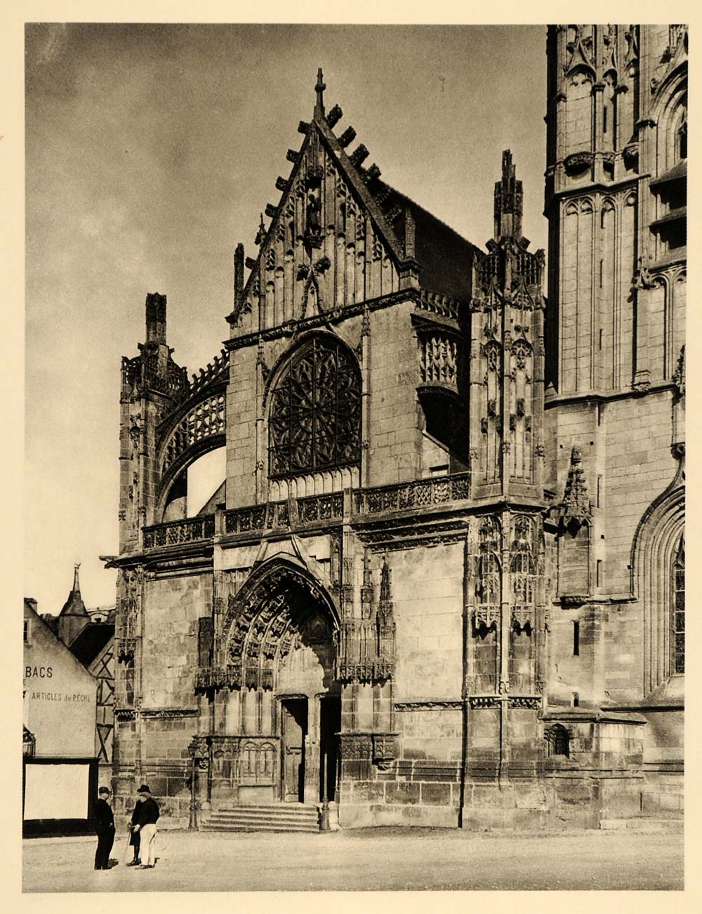 1927 Church Saint St. Martin Clamecy France Hurlimann - ORIGINAL FR2
