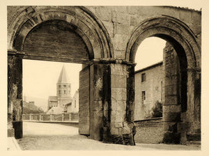 1927 Ruins Abbey Church Cluny France Martin Hurlimann - ORIGINAL FR2
