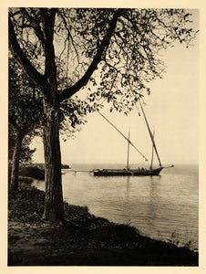 1927 Lac Leman Lake Geneva Boat Evian France Hurlimann - ORIGINAL FR2