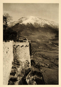 1927 Embrun France Landscape View Martin Hurlimann - ORIGINAL PHOTOGRAVURE FR2