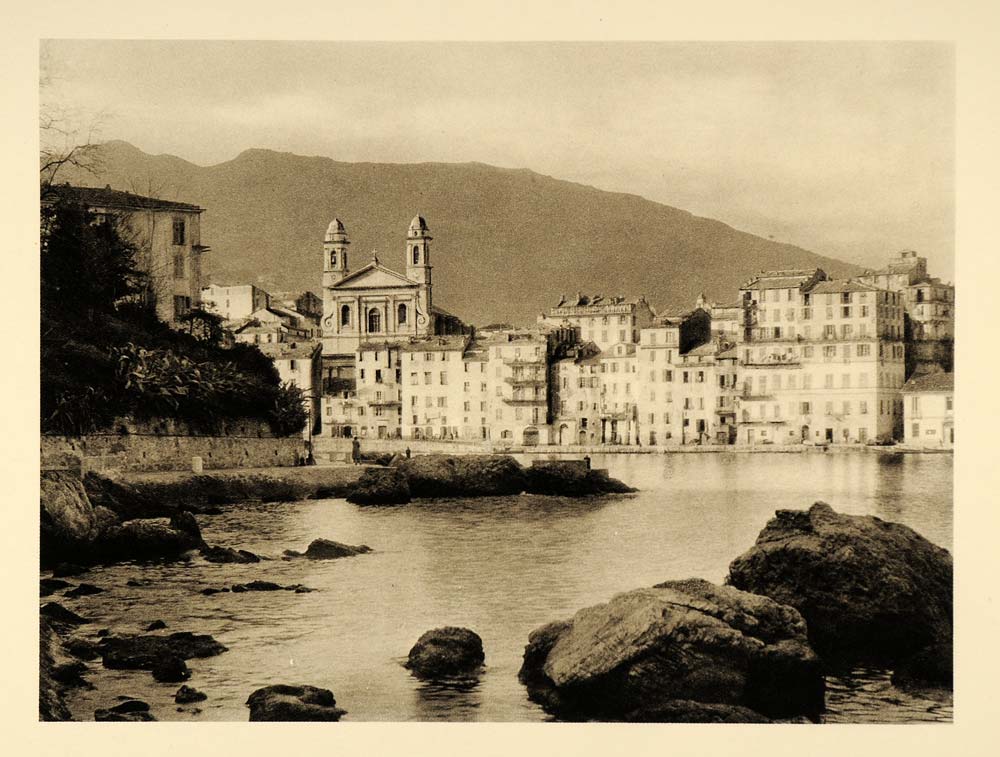 1927 Bastia Port Corsica Island France Martin Hurlimann - ORIGINAL FR2