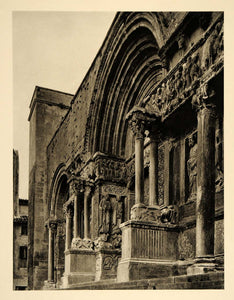 1927 Church Portal Saint Gilles France Martin Hurlimann - ORIGINAL FR2
